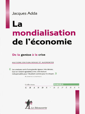 cover image of La mondialisation de l'économie